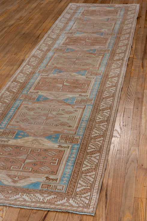 Antique Oushak Runner Rug (2' x 11')